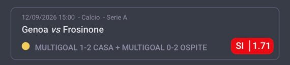 Genoa-Frosinone combo