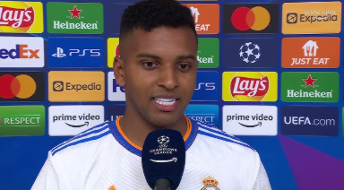 Rodrygo, attaccante del Real Madrid - Photo by Youtube Prime Video Sport IT