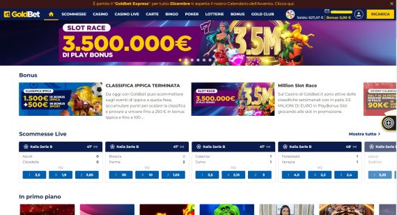 pagina principale casinò Goldbet con premi e bonus pagina principale casinò Goldbet con premi e bonus