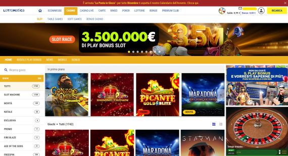 pagina principale casino mobile Lottomatica pagina principale casino mobile Lottomatica