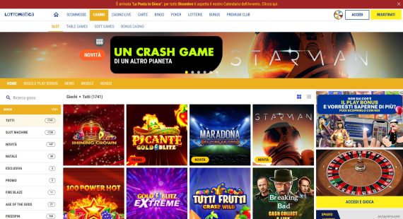 schermata principale casinò Lottomatica senza free spin nel bonus benvenuto schermata principale casinò Lottomatica senza free spin nel bonus benvenuto
