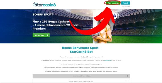 pulsante registrazione casinò ADM Starcasino pulsante registrazione casinò ADM Starcasino
